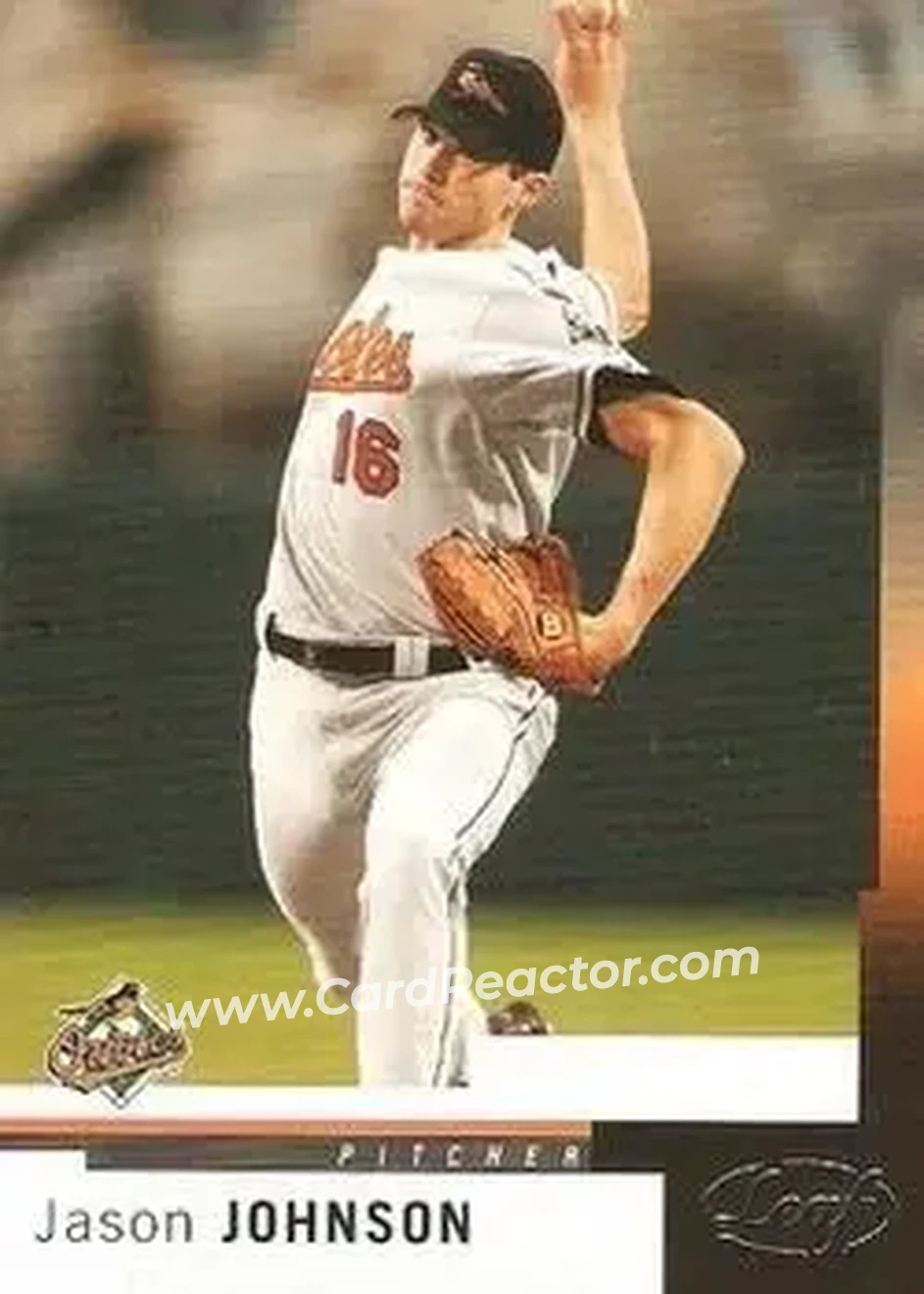 2004 Leaf #8 - Jason Johnson - Baltimore Orioles - Front