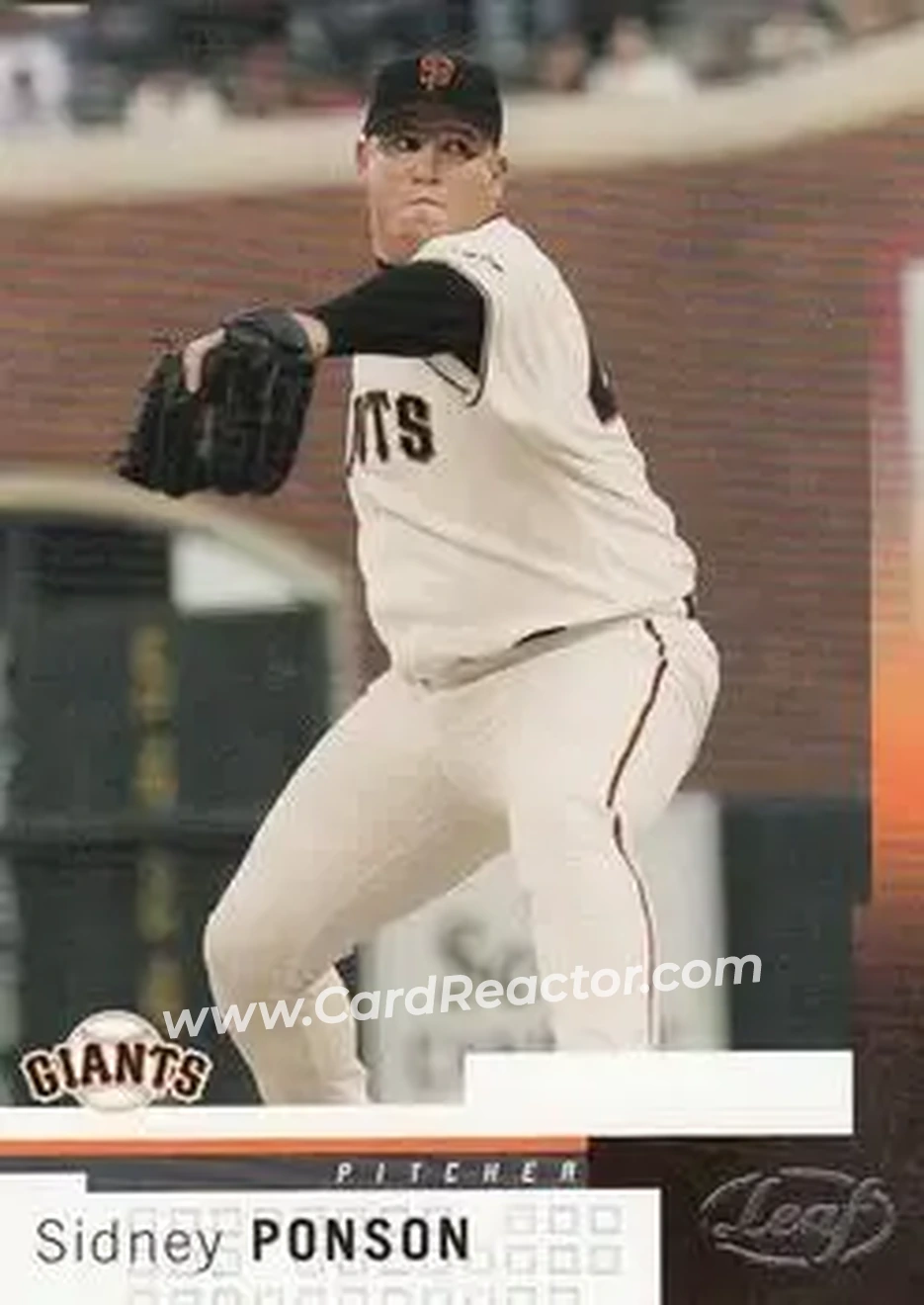 2004 Leaf #11 - Sidney Ponson - San Francisco Giants - Front