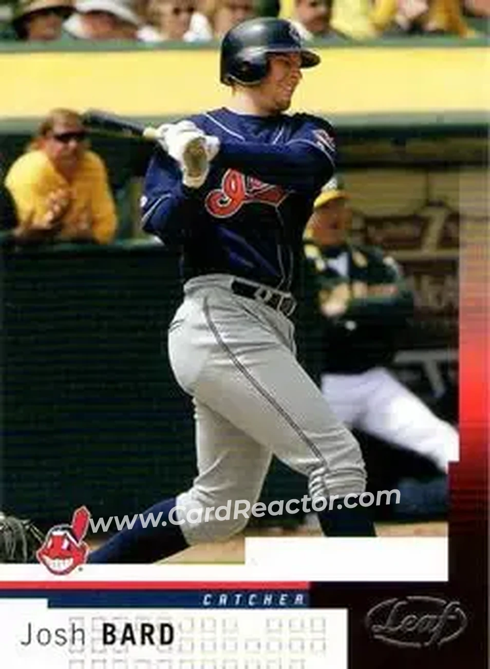 2004 Leaf #30 - Josh Bard - Cleveland Indians - Front