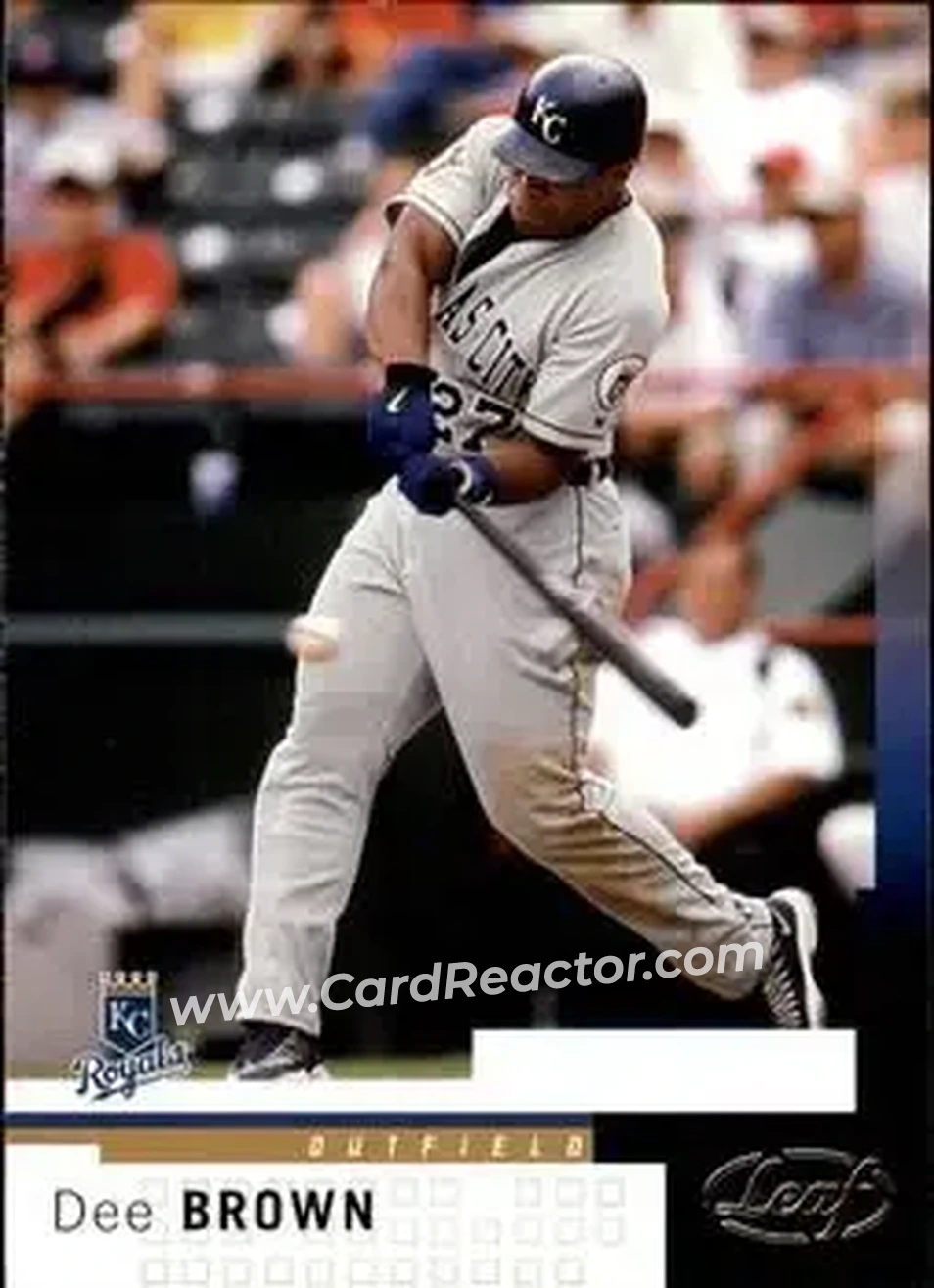 2004 Leaf #41 - Dee Brown - Kansas City Royals - Front
