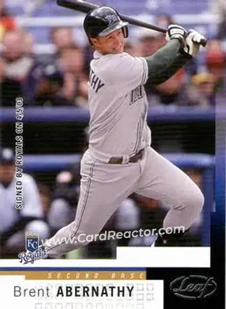 2004 Leaf #44 - Brent Abernathy - Kansas City Royals - Front