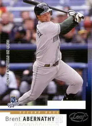 2004 Leaf #44 - Brent Abernathy - Kansas City Royals