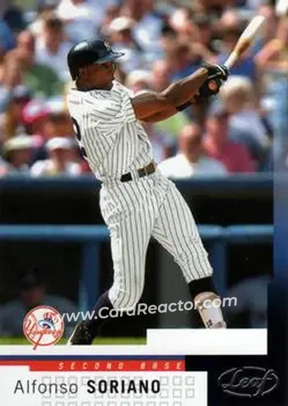 2004 Leaf #53 - Alfonso Soriano - New York Yankees - Front
