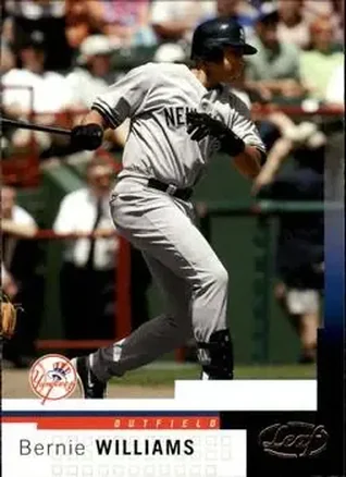 2004 Leaf #54 - Bernie Williams - New York Yankees