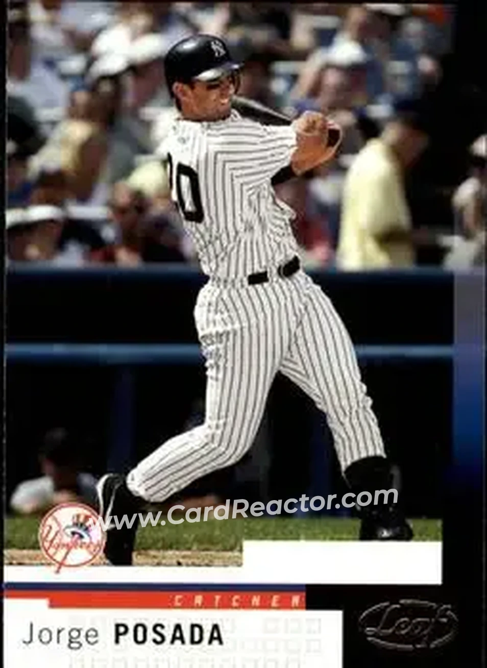 2004 Leaf #59 - Jorge Posada - New York Yankees - Front