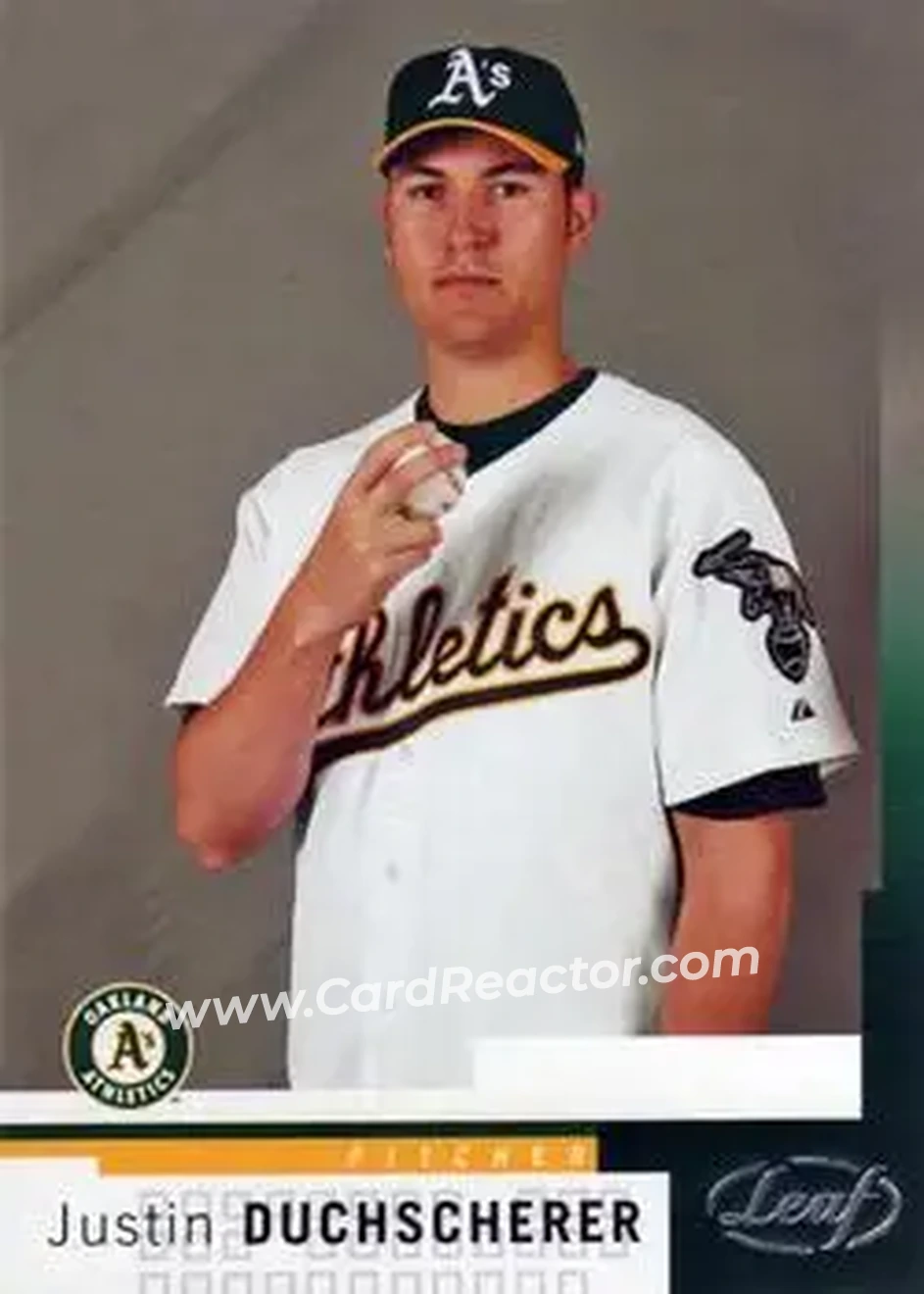 2004 Leaf #65 - Justin Duchscherer - Oakland Athletics - Front