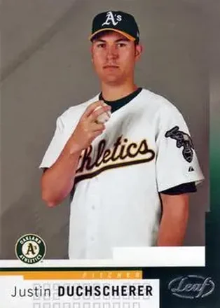 2004 Leaf #65 - Justin Duchscherer - Oakland Athletics