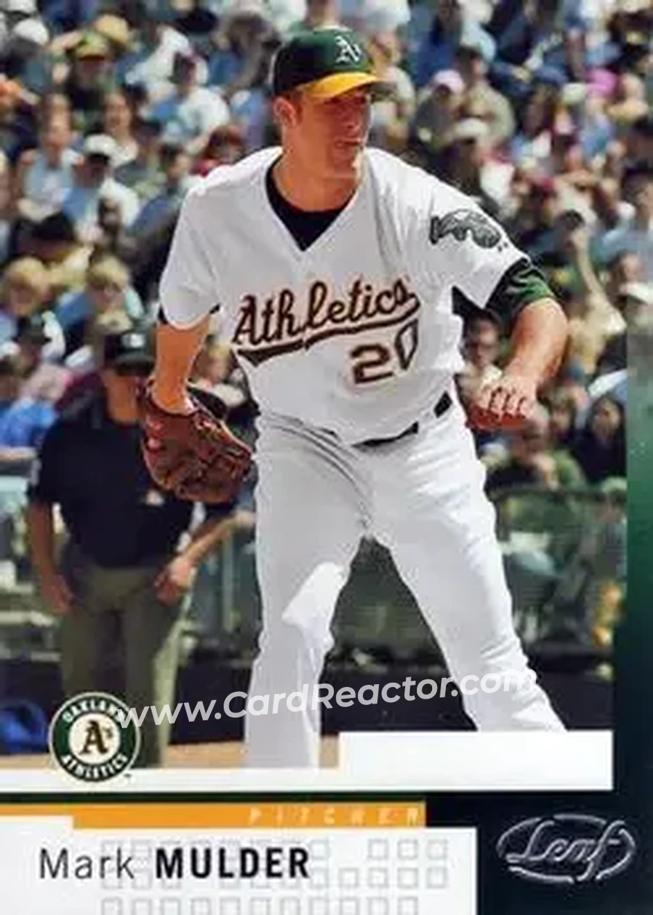 2004 Leaf #69 - Mark Mulder - Oakland Athletics - Front 2004 Leaf #69 - Mark Mulder - Oakland Athletics - Front