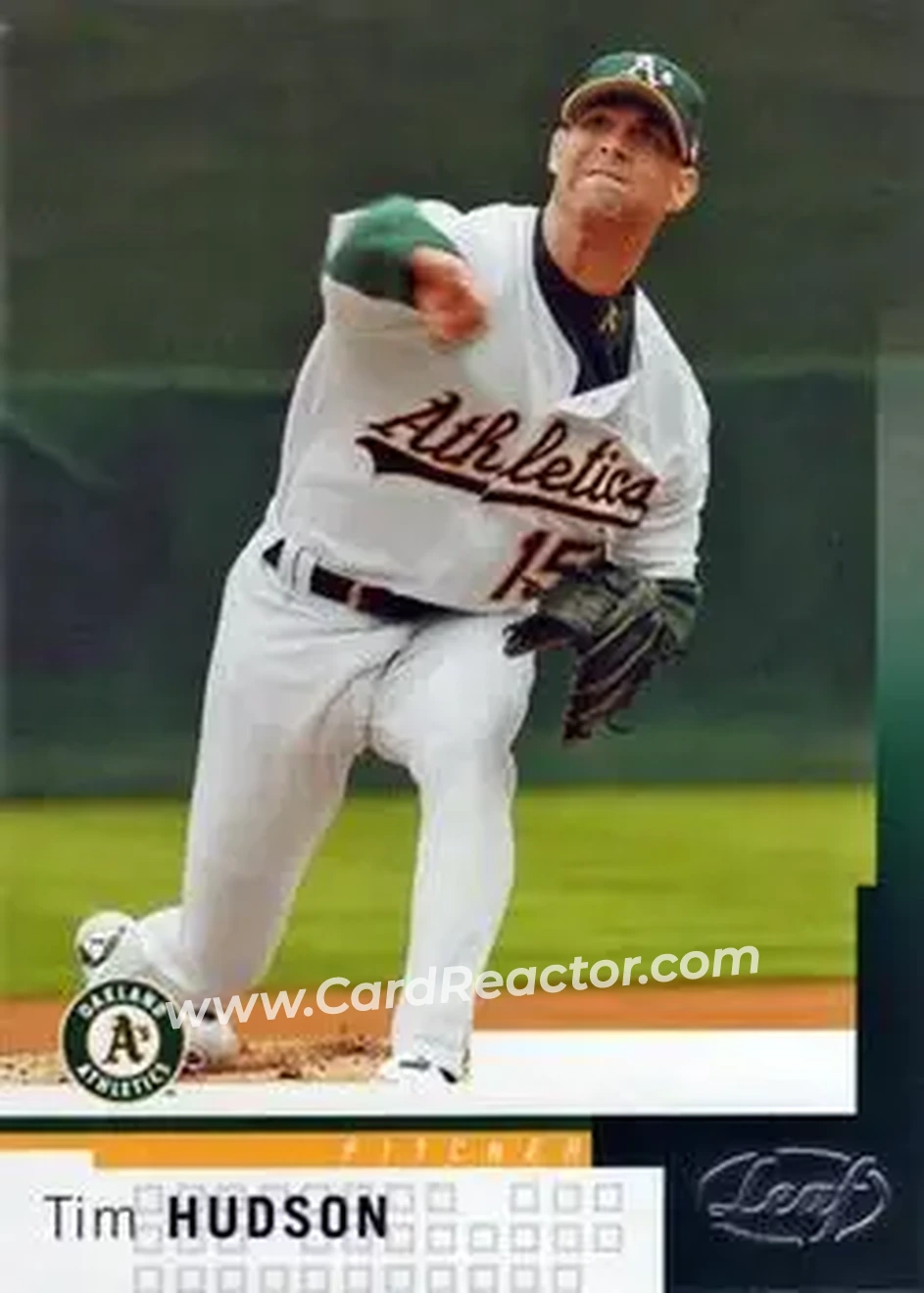 2004 Leaf #71 - Tim Hudson - Oakland Athletics - Front 2004 Leaf #71 - Tim Hudson - Oakland Athletics - Front