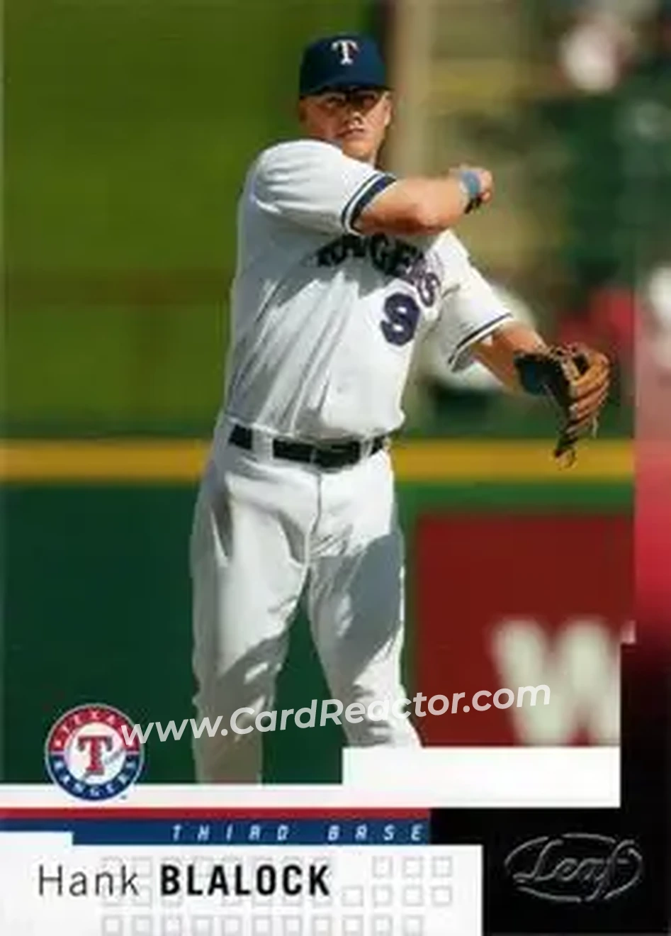 2004 Leaf #88 - Hank Blalock - Texas Rangers - Front 2004 Leaf #88 - Hank Blalock - Texas Rangers - Front