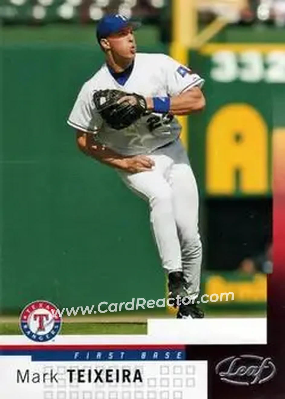 2004 Leaf #90 - Mark Teixeira - Texas Rangers - Front