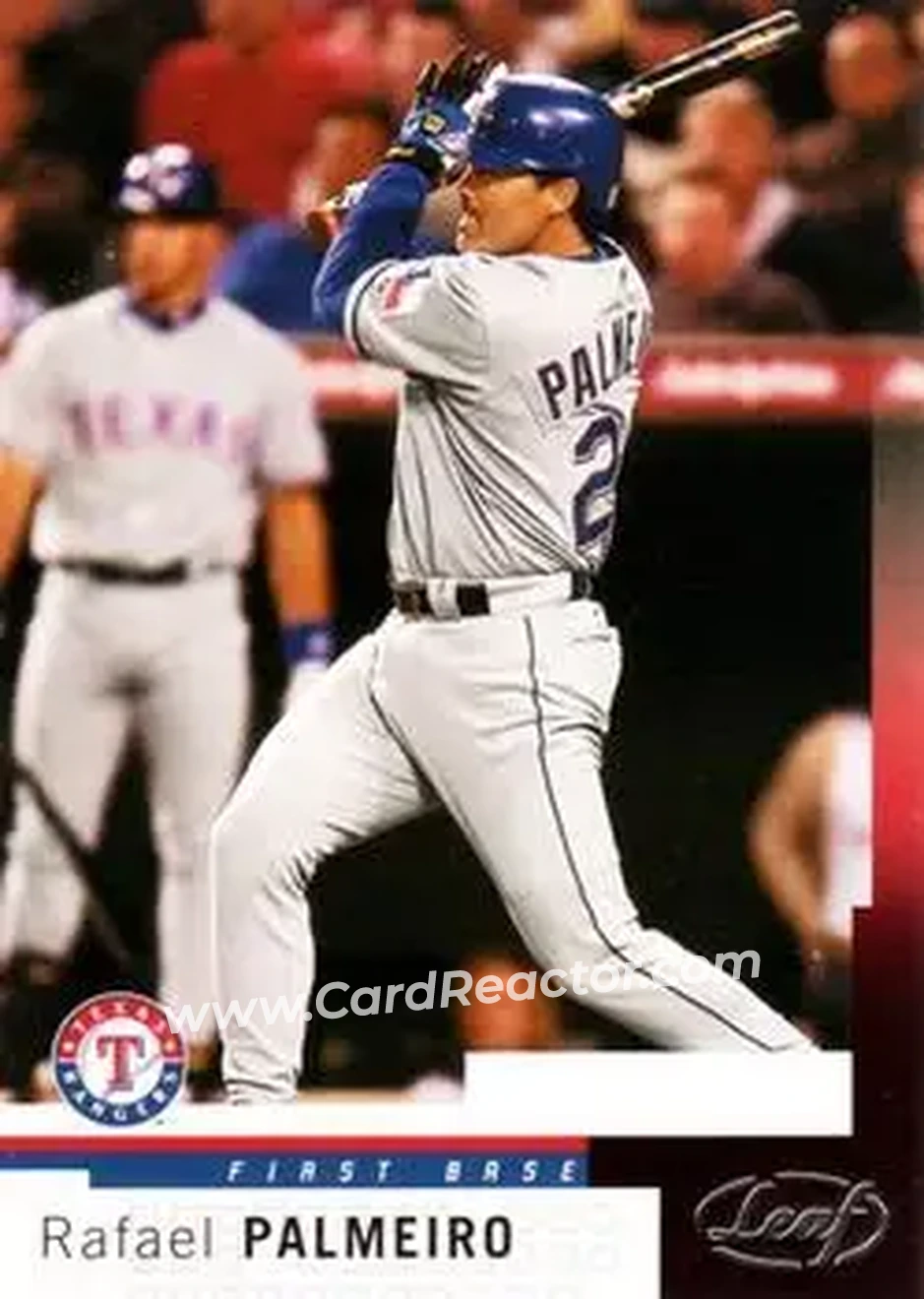 2004 Leaf #91 - Rafael Palmeiro - Texas Rangers - Front