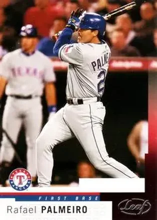 2004 Leaf #91 - Rafael Palmeiro - Texas Rangers