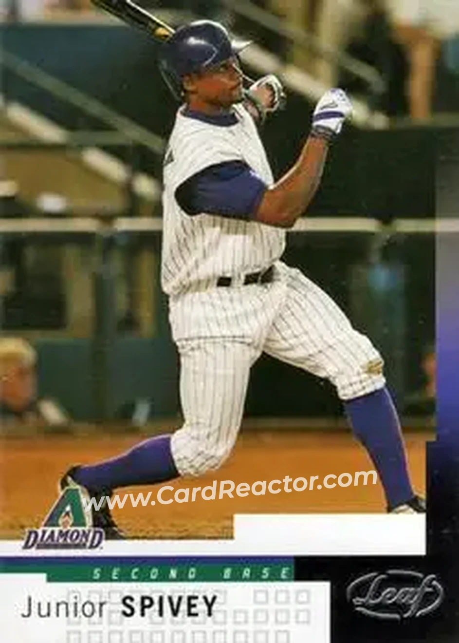 2004 Leaf #100 - Junior Spivey - Arizona Diamondbacks - Front 2004 Leaf #100 - Junior Spivey - Arizona Diamondbacks - Front