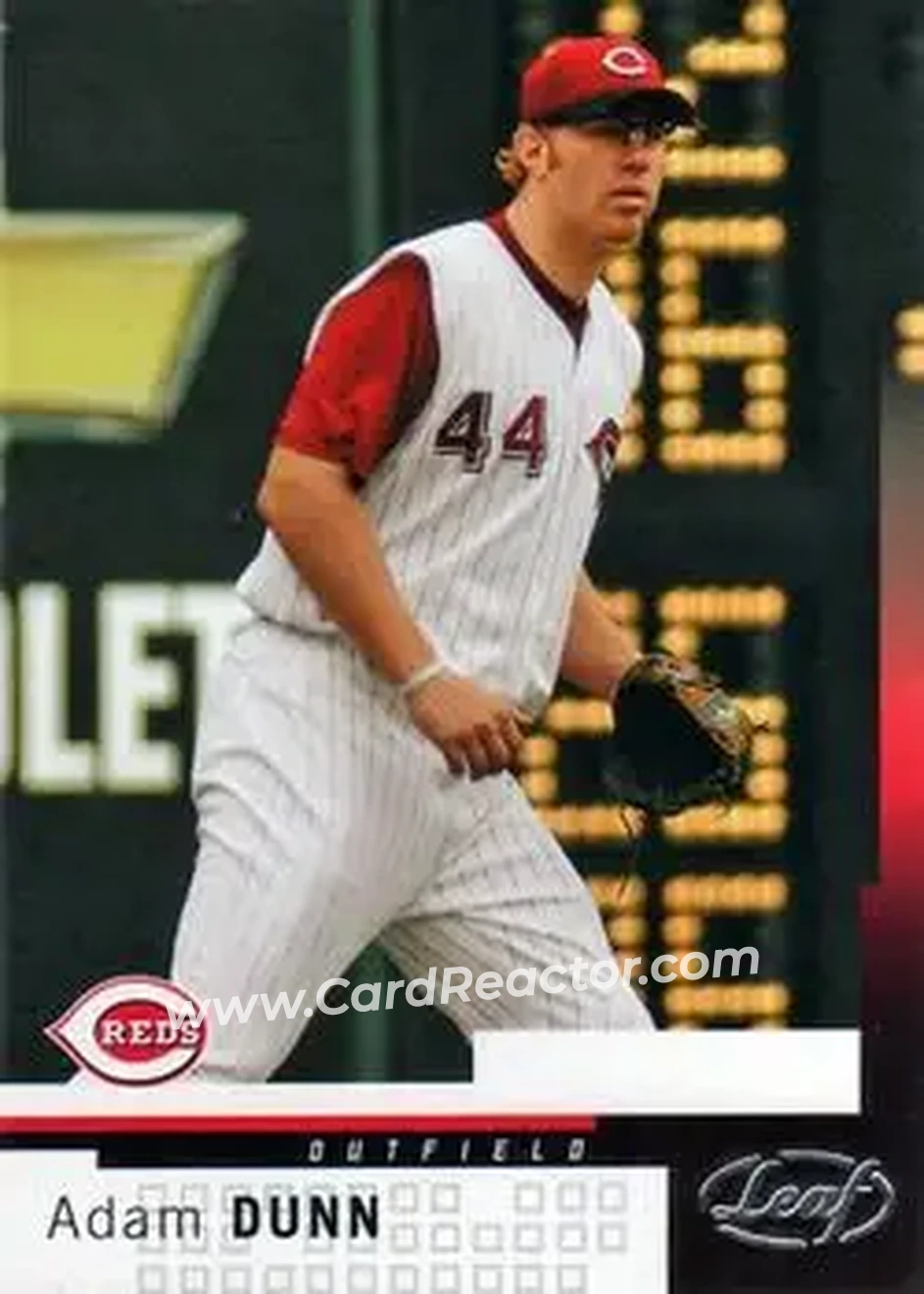 2004 Leaf #121 - Adam Dunn - Cincinnati Reds - Front