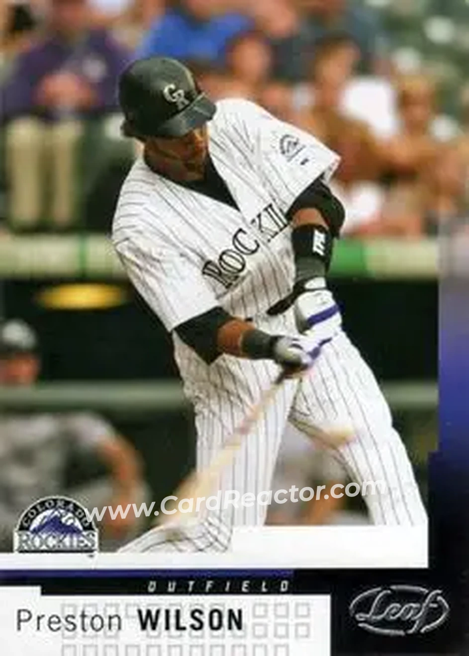 2004 Leaf #130 - Preston Wilson - Colorado Rockies - Front 2004 Leaf #130 - Preston Wilson - Colorado Rockies - Front