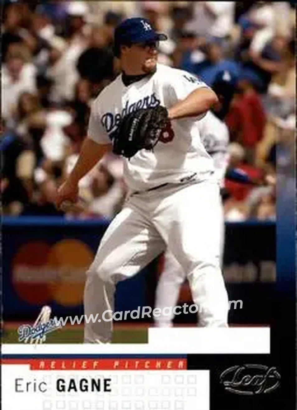 2004 Leaf #143 - Eric Gagne - Los Angeles Dodgers - Front 2004 Leaf #143 - Eric Gagne - Los Angeles Dodgers - Front