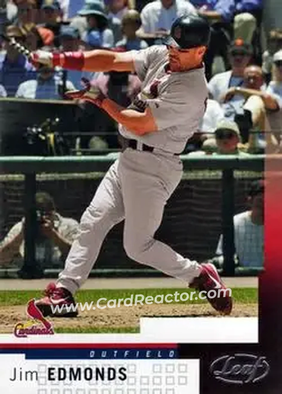 2004 Leaf #184 - Jim Edmonds - St. Louis Cardinals - Front