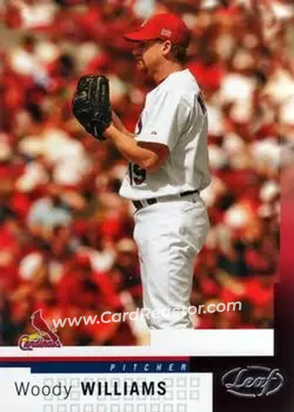 2004 Leaf #187 - Woody Williams - St. Louis Cardinals - Front