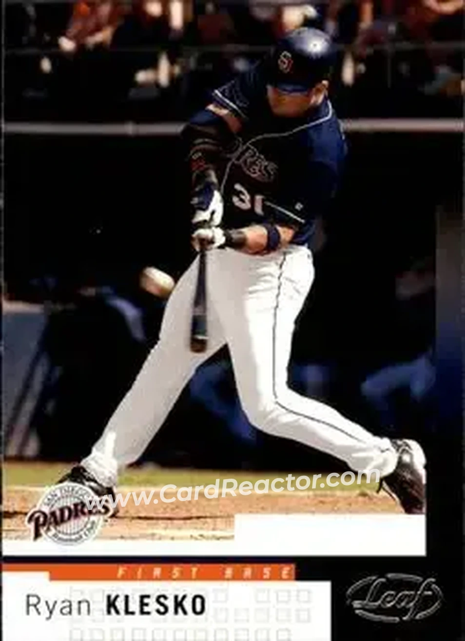 2004 Leaf #190 - Ryan Klesko - San Diego Padres - Front