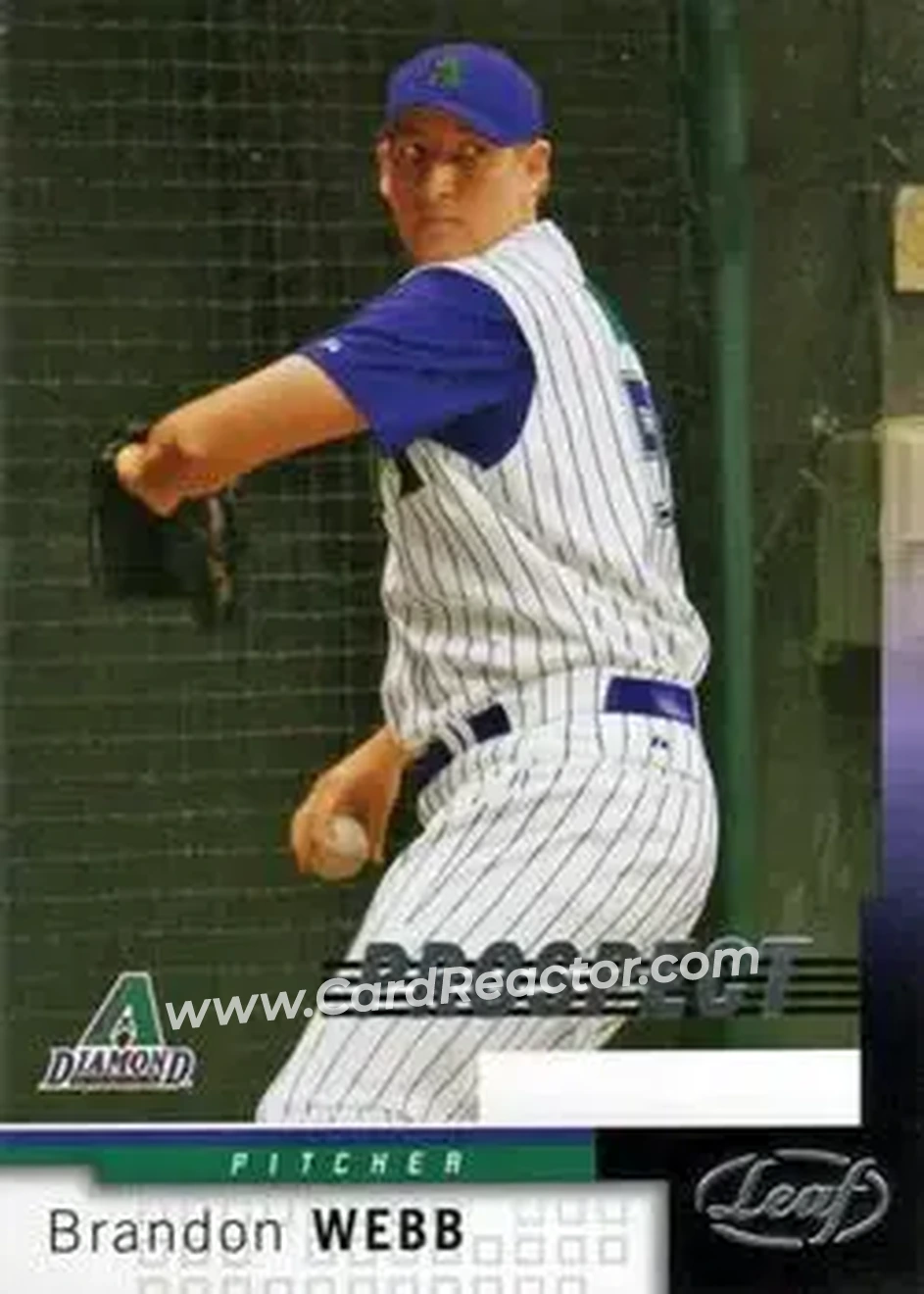 2004 Leaf #209 - Brandon Webb - Arizona Diamondbacks - Front 2004 Leaf #209 - Brandon Webb - Arizona Diamondbacks - Front