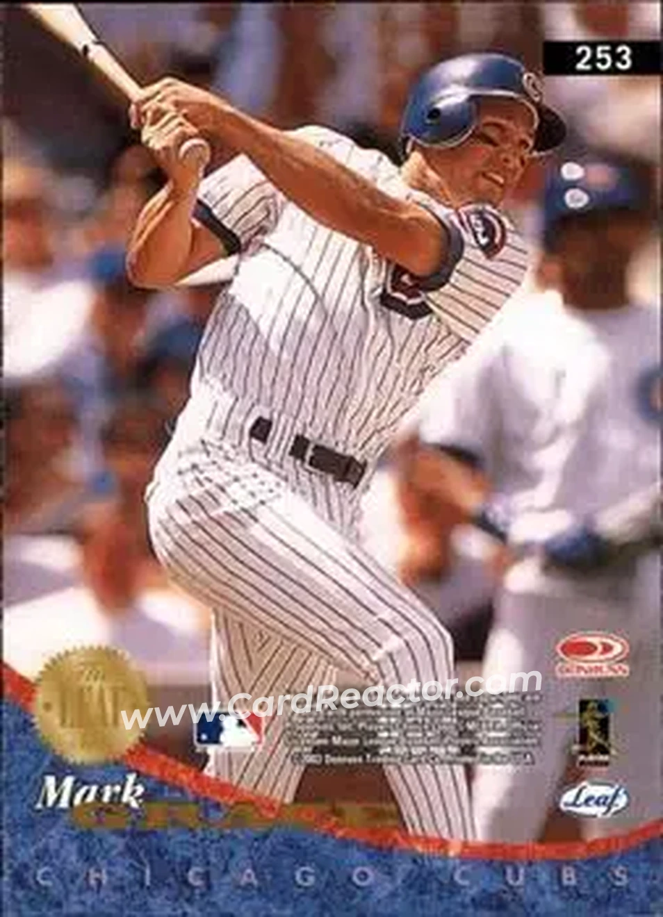 2004 Leaf #253 - Mark Grace - Back