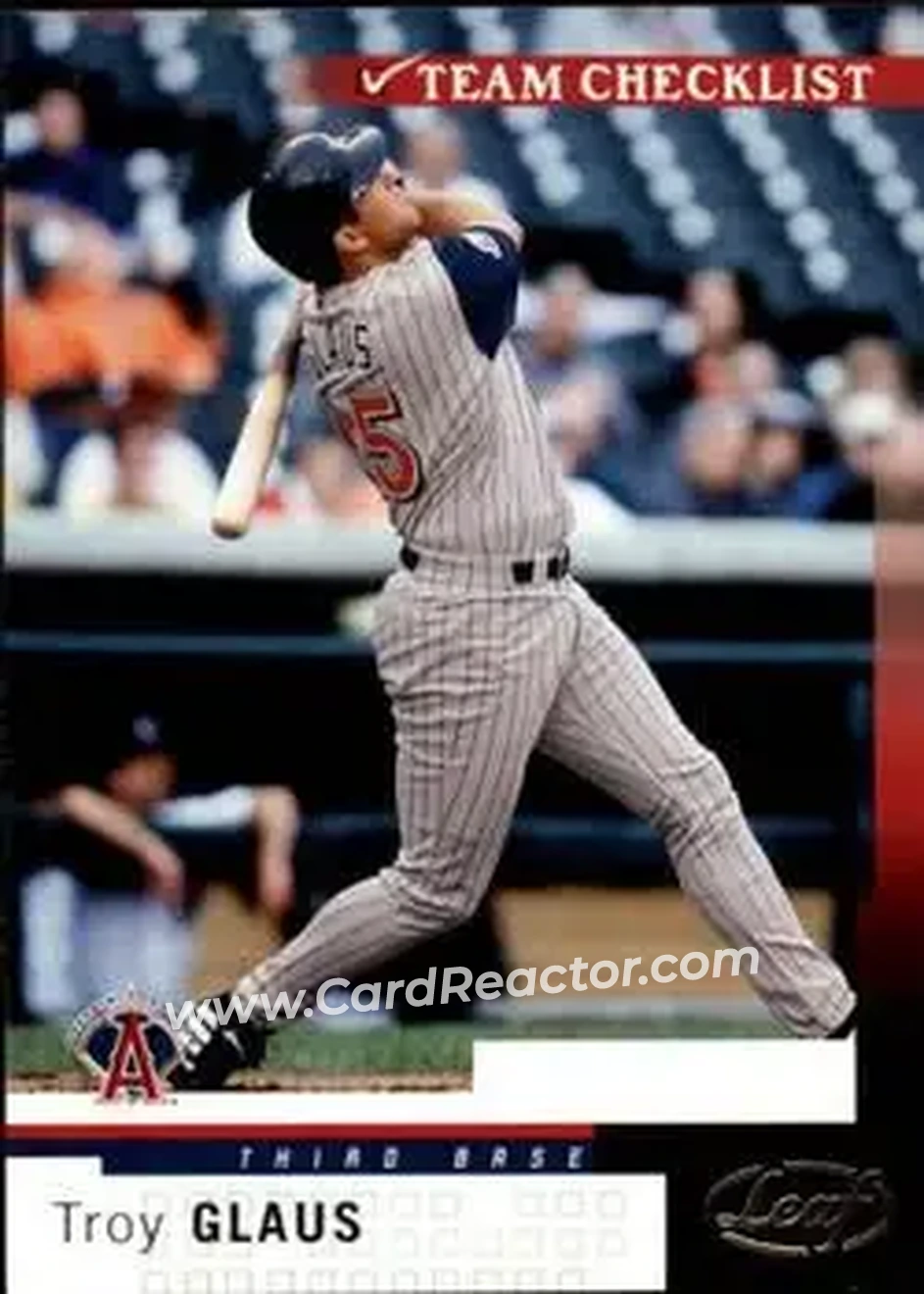 2004 Leaf #272 - Troy Glaus - Anaheim Angels - Front 2004 Leaf #272 - Troy Glaus - Anaheim Angels - Front