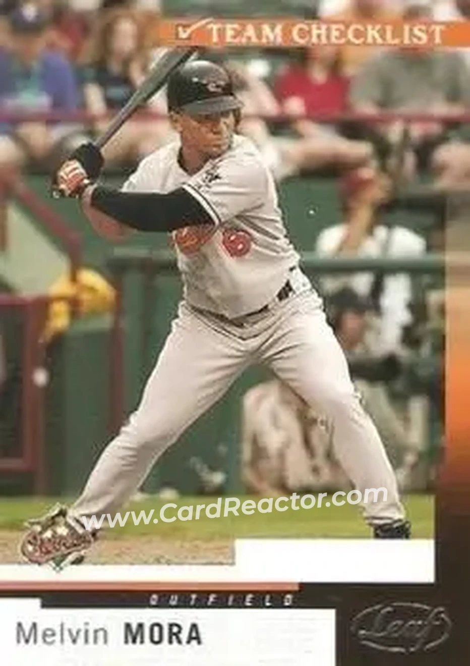 2004 Leaf #273 - Melvin Mora - Baltimore Orioles - Front 2004 Leaf #273 - Melvin Mora - Baltimore Orioles - Front