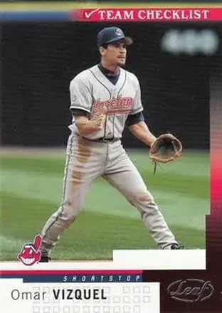 2004 Leaf #276 - Omar Vizquel - Cleveland Indians