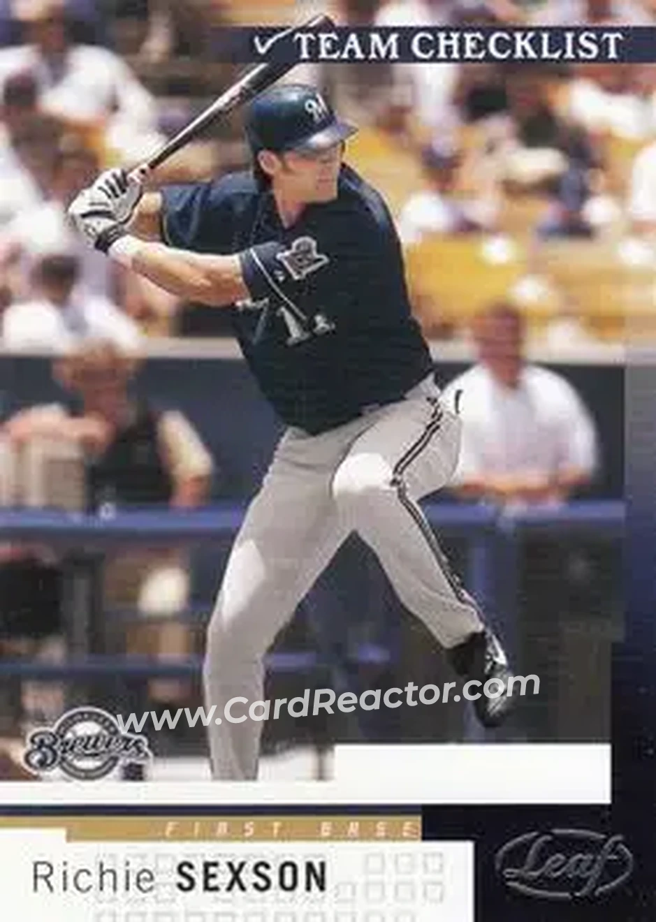 2004 Leaf #294 - Richie Sexson - Milwaukee Brewers - Front