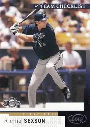 2004 Leaf #294 - Richie Sexson - Milwaukee Brewers
