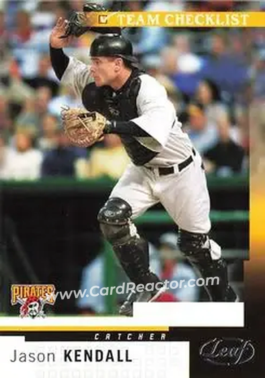 2004 Leaf #298 - Jason Kendall - Pittsburgh Pirates - Front