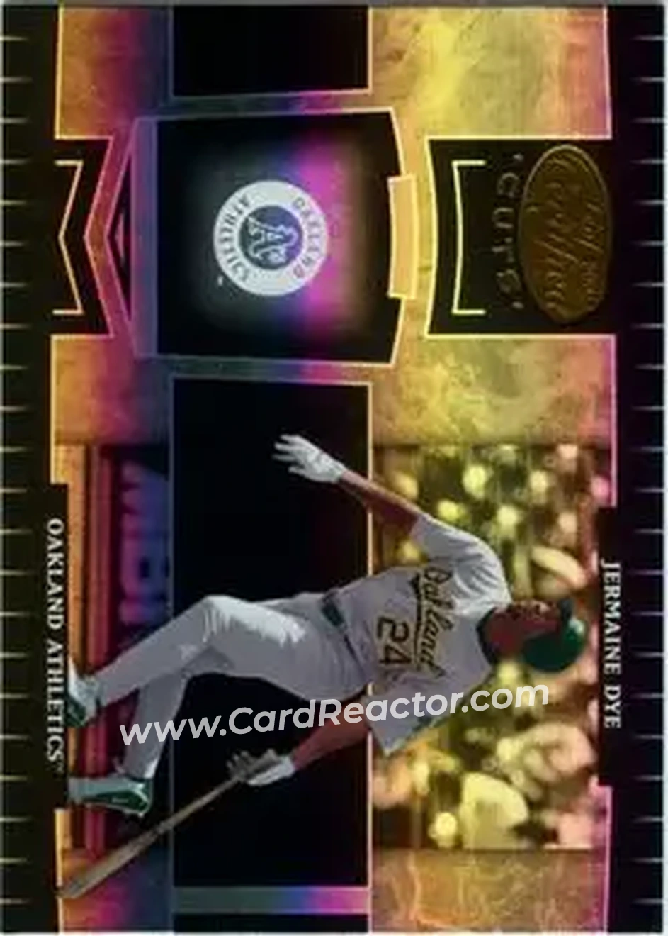 2004 Leaf Certified Cuts #140 - Jermaine Dye - Oakland Athletics - Front
