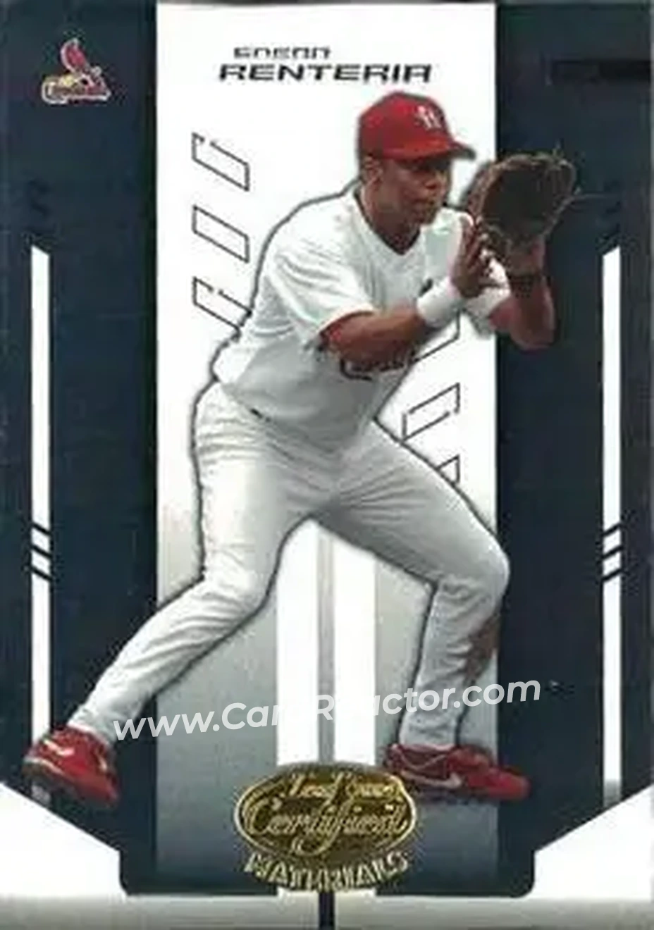 2004 Leaf Certified Materials #55 - Edgar Renteria - St. Louis Cardinals - Front