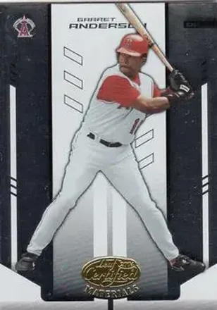 2004 Leaf Certified Materials #65 - Garret Anderson - Anaheim Angels