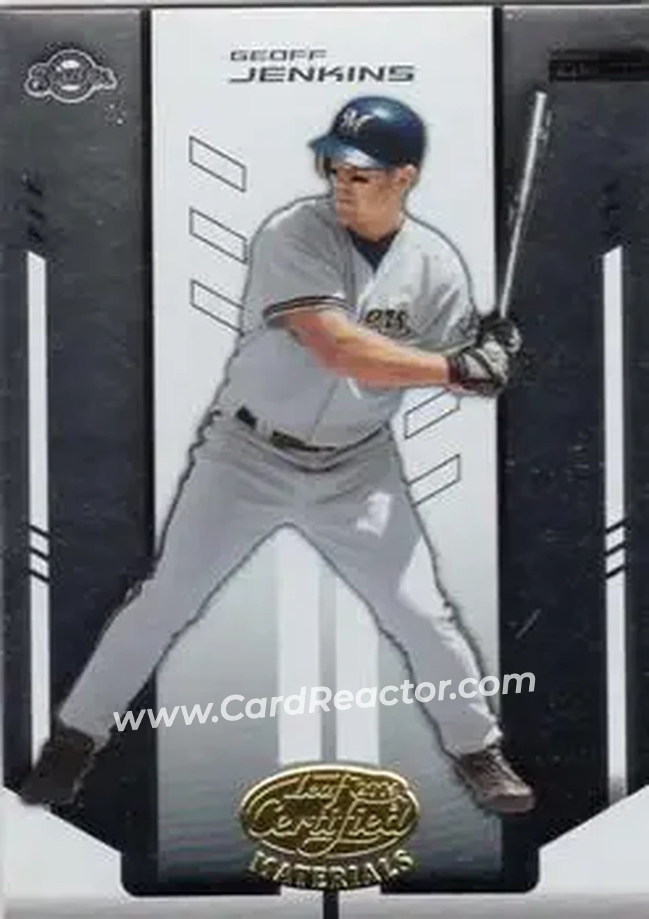 2004 Leaf Certified Materials #68 - Geoff Jenkins - Milwaukee Brewers - Front
