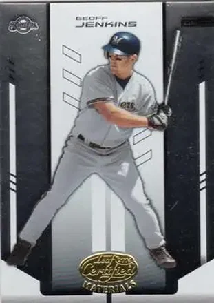 2004 Leaf Certified Materials #68 - Geoff Jenkins - Milwaukee Brewers