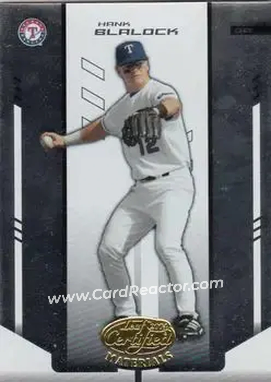 2004 Leaf Certified Materials #70 - Hank Blalock - Texas Rangers - Front