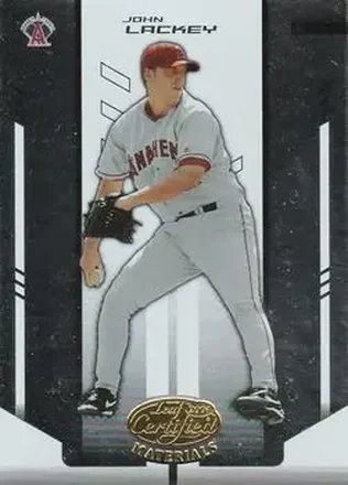 2004 Leaf Certified Materials #78 - John Lackey - Anaheim Angels