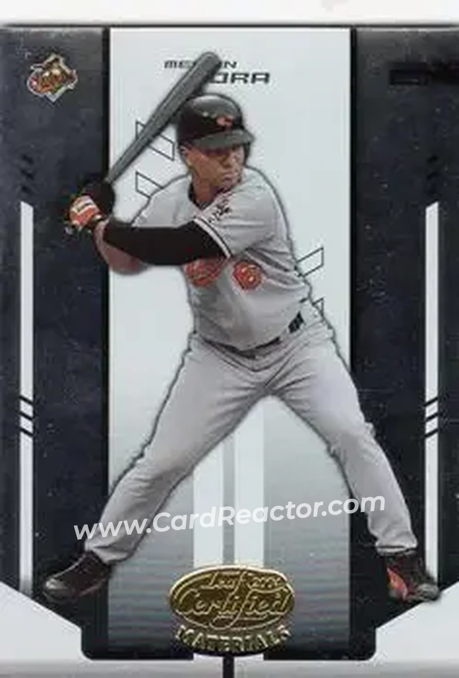 2004 Leaf Certified Materials #85 - Melvin Mora - Baltimore Orioles - Front