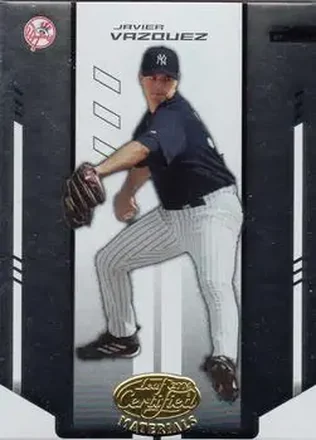 2004 Leaf Certified Materials #87 - Javier Vazquez - New York Yankees
