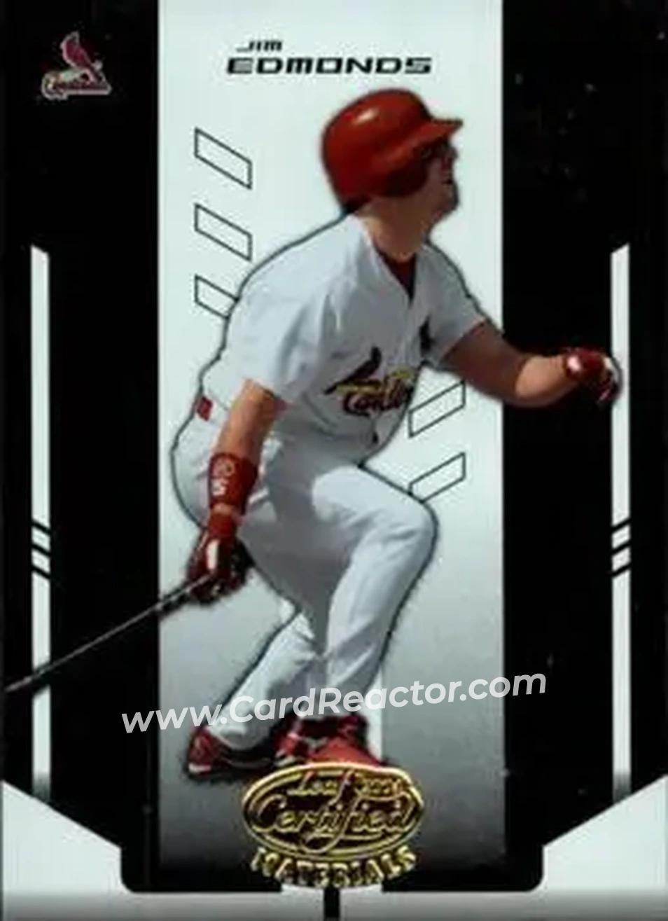 2004 Leaf Certified Materials #97 - Jim Edmonds - St. Louis Cardinals - Front