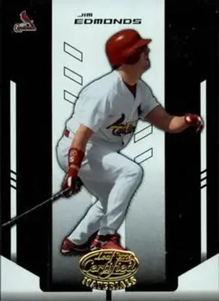 2004 Leaf Certified Materials #97 - Jim Edmonds - St. Louis Cardinals