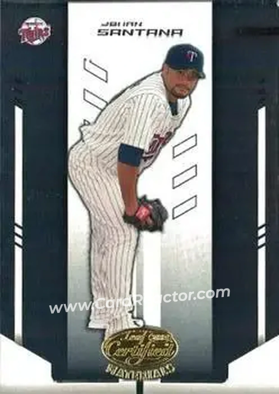 2004 Leaf Certified Materials #102 - Johan Santana - Minnesota Twins - Front