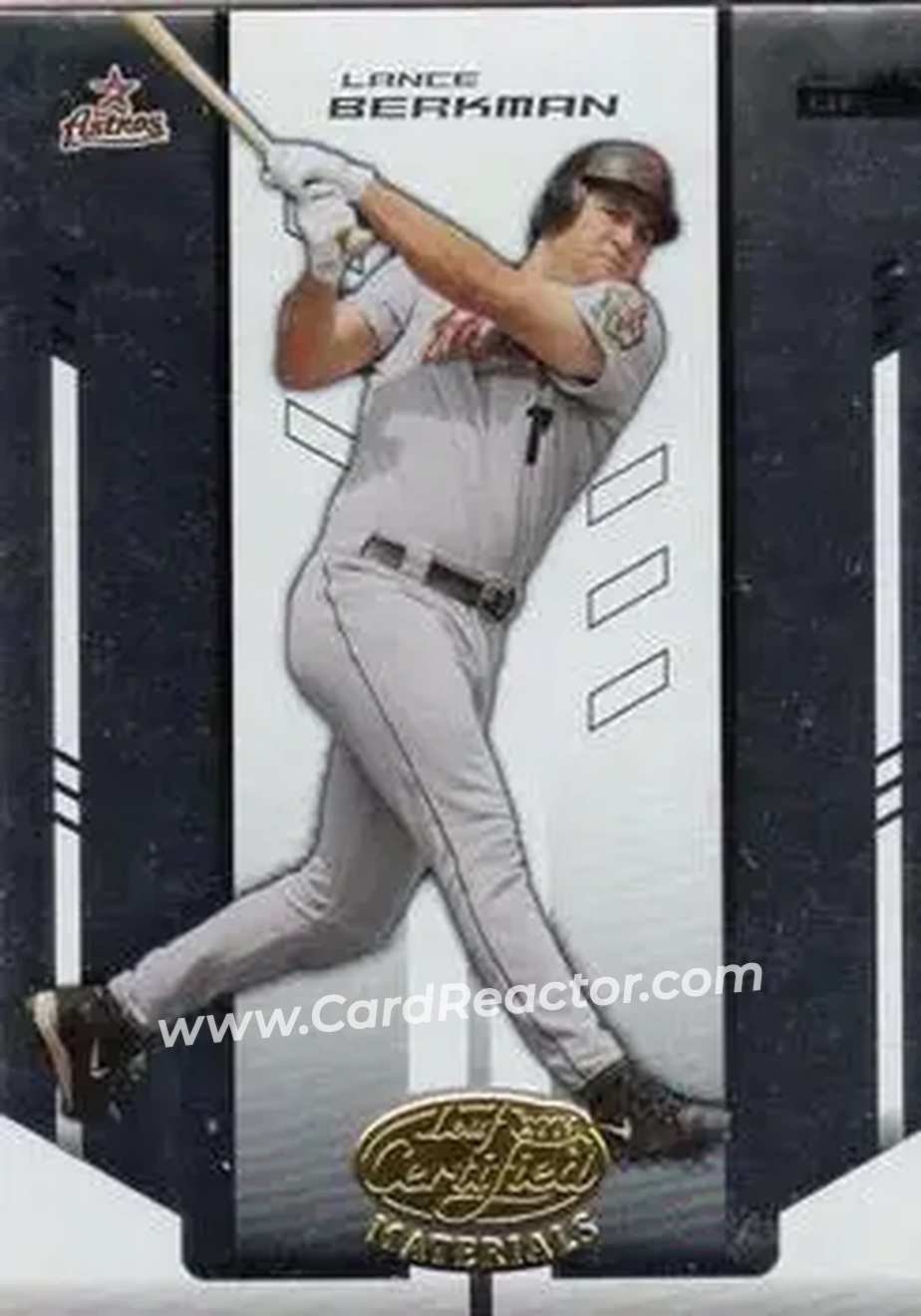 2004 Leaf Certified Materials #120 - Lance Berkman - Houston Astros - Front
