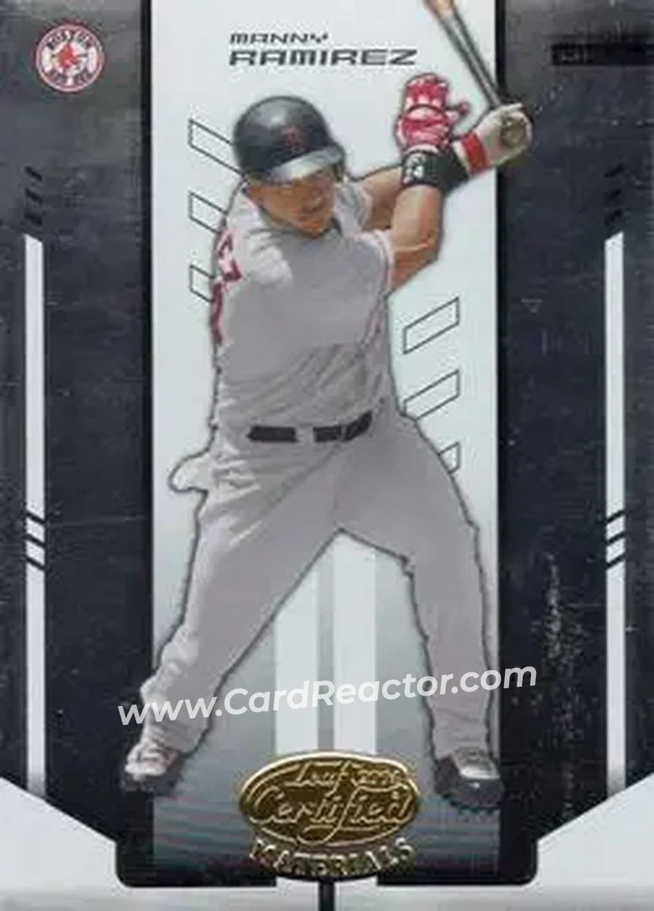 2004 Leaf Certified Materials #128 - Manny Ramirez - Boston Red Sox - Front 2004 Leaf Certified Materials #128 - Manny Ramirez - Boston Red Sox - Front