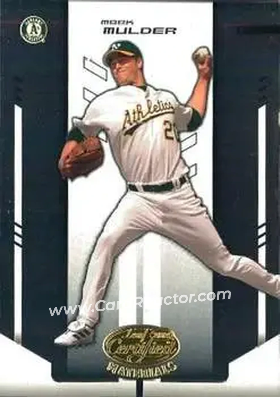 2004 Leaf Certified Materials #132 - Mark Mulder - Oakland Athletics - Front 2004 Leaf Certified Materials #132 - Mark Mulder - Oakland Athletics - Front