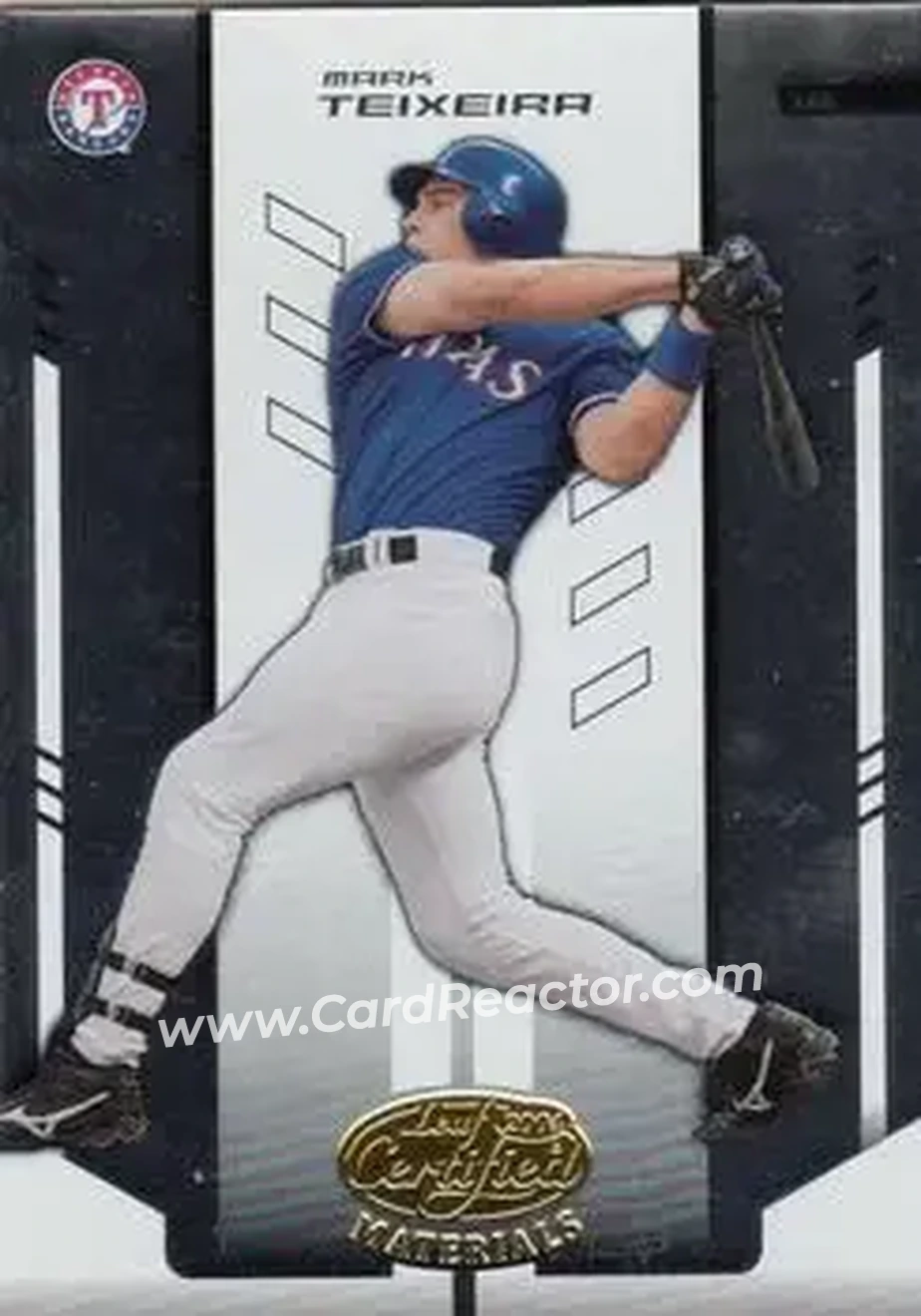 2004 Leaf Certified Materials #134 - Mark Teixeira - Texas Rangers - Front