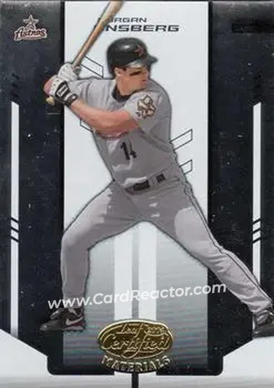 2004 Leaf Certified Materials #142 - Morgan Ensberg - Houston Astros - Front 2004 Leaf Certified Materials #142 - Morgan Ensberg - Houston Astros - Front