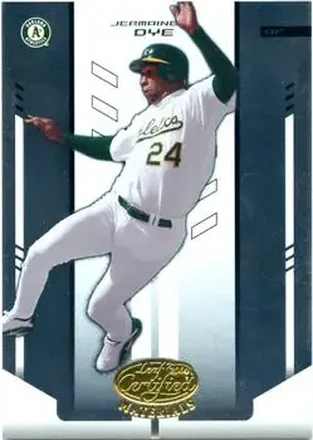 2004 Leaf Certified Materials #152 - Jermaine Dye - Oakland Athletics
